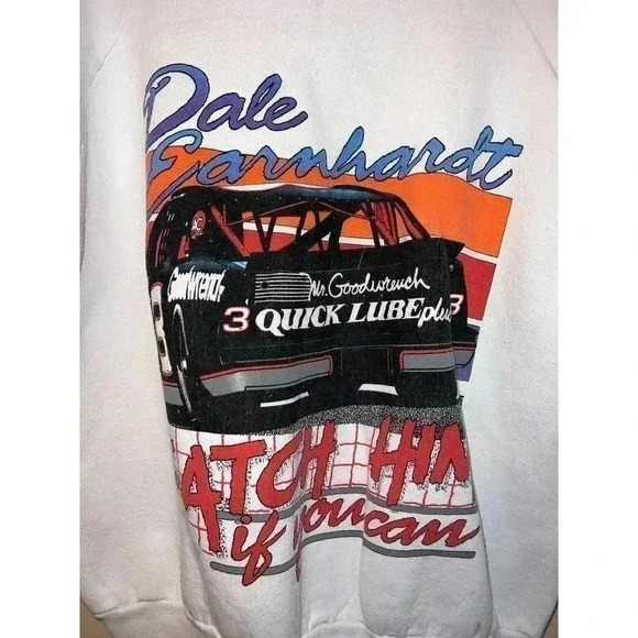 VINTAGE DALE EARNHART CREWNECK NO TAG SEEMS SIZE SMALL UNISEX - Picture 6 of 14